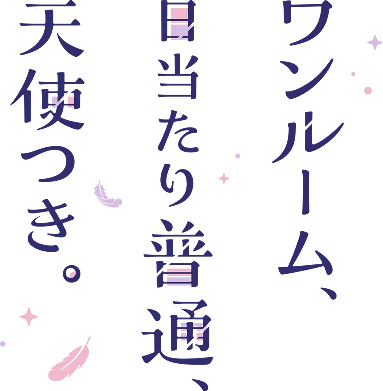 ワンルーム、日当たり普通、天使つき。